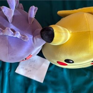 10 in pikachu & gengar squishmallows NWT Pokemon